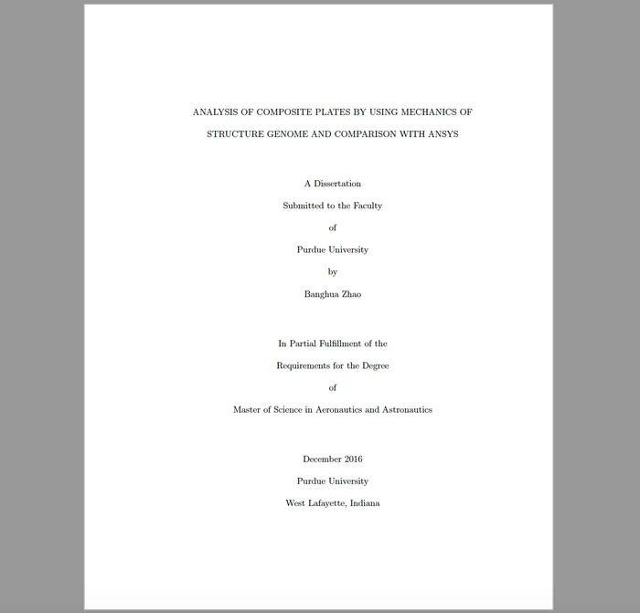 Master thesis cover